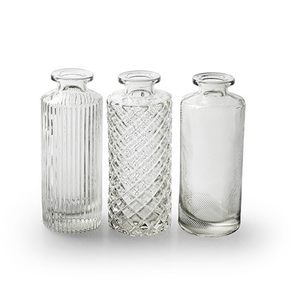 <h4>Glass Bottle Alanis d02/5*13cm ass.</h4>