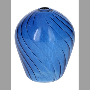 DF02-665293400 - Bottle Swirl d2.5/9.5xh13 blue