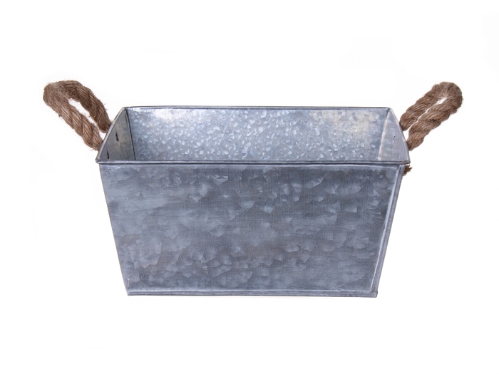 DF04-664382400 - Planter Jari 27x27x14 zinc