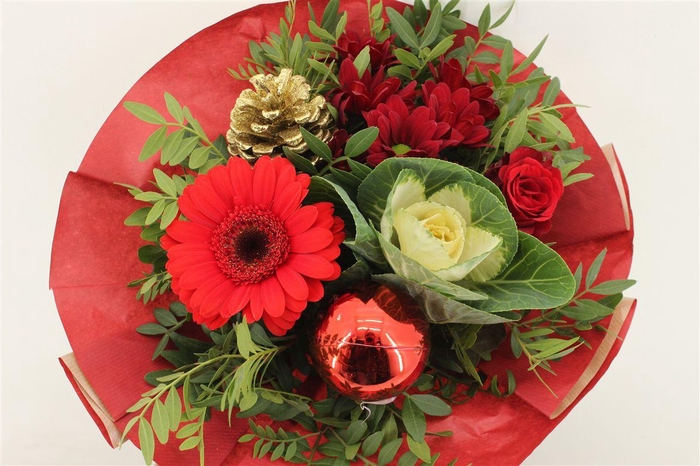 <h4>Boeket Craft Kerst Rood</h4>