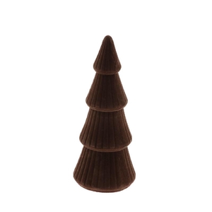 Kerst Deco boom flock d10*25cm