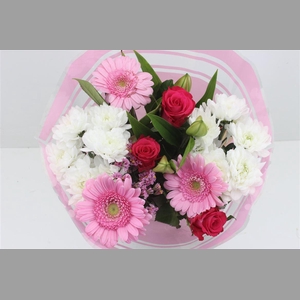 Boeket 3 Roos 3 Germini Roze