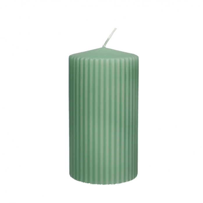 <h4>Candle Cylinder rib d07*13cm</h4>