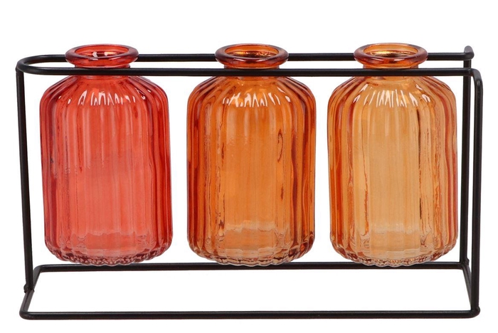 Karakum Coral Sunset Rack Black 22x8x12cm