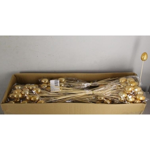 Stick Egg Pearl Gold 7cm