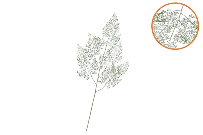 Silk Fern Maiden Hair Green Snowy 106cm