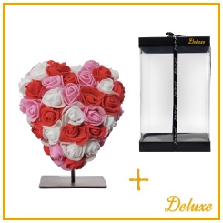 Arr6 Deco Foam Hart 15cm - Ro/wi/roze