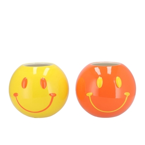 Smiley Dutch Orange Mix Vase Ass 21x21x18cm