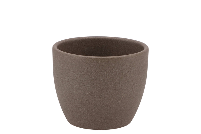 Ceramic Pot Brown 7cm