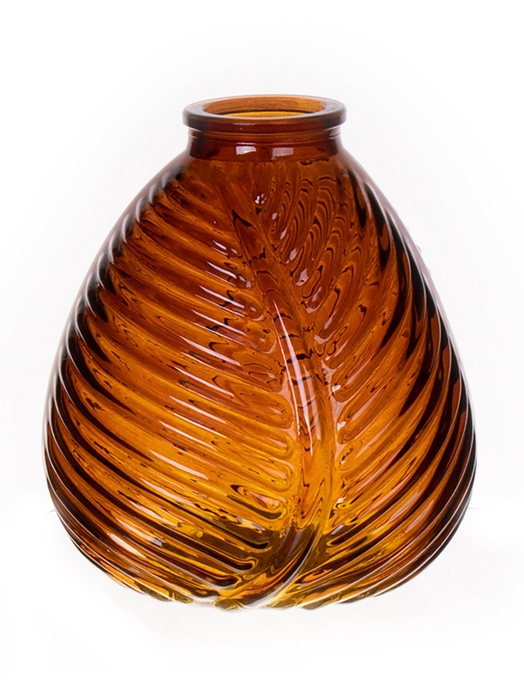 <h4>DF02-590131700 - Vase Flora d5/14xh16 amber</h4>