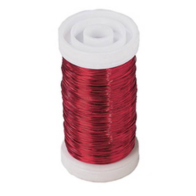 <h4>Myrten wire 0,3mm red - coil 100gr</h4>