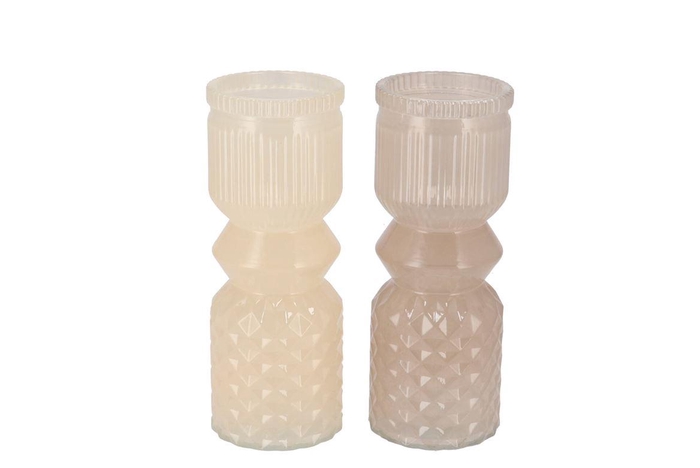 <h4>Lynn Sand Mix Vase Ass 7x18cm</h4>