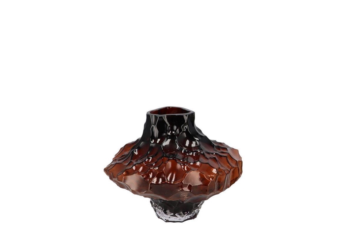 Filou Brown Vase Structure 25x20cm