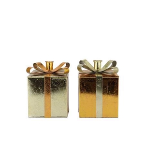 Glam Cozy Gold Mix Candle Holder Ass 9x14cm