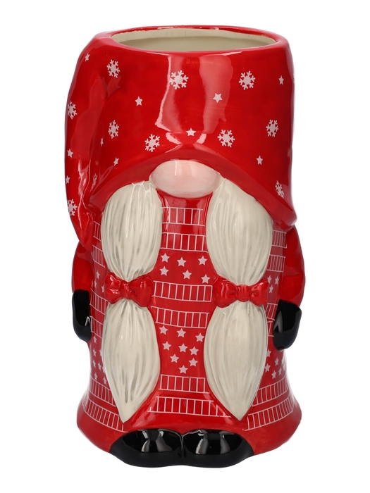 <h4>DF11-730452000 - Vase Frosty 13x12.5x23 red</h4>