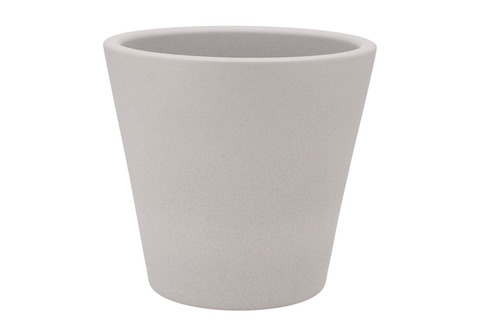 <h4>Vinci Matt Grey Container Pot 24x22cm Nm</h4>