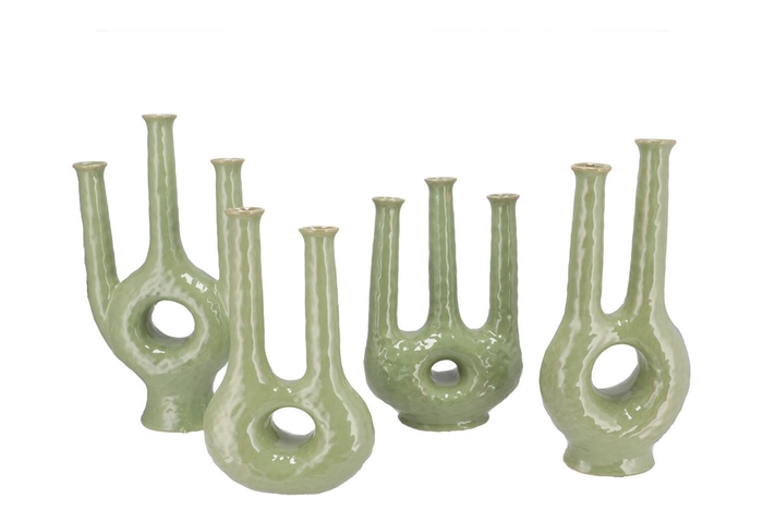 <h4>Isla Pistache Vase Twin Tube 21x9x40cm</h4>