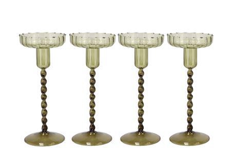 <h4>Jules Summer Green Candle Holder Ass 9x22cm</h4>