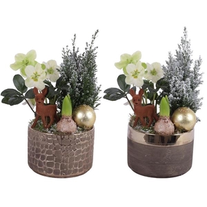 Christmas Arr. Outdoor Ceramic Pure Luxury N568 Ø17cm 3PP