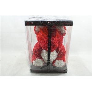 40cm Beer Rood Wit Hart