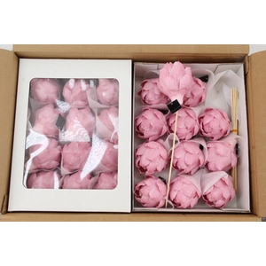 Wax Artichoke Ø8x10cm L. Pink