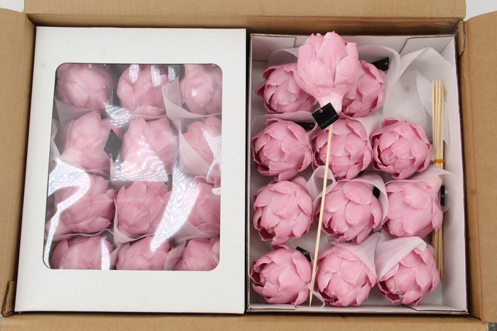 <h4>Wax Artichoke Ø8x10cm L. Pink</h4>