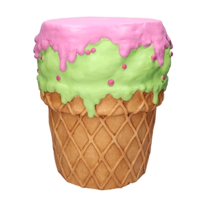 DF03-666351700 - Side table Ice cream d29/35xh41 lavender/green