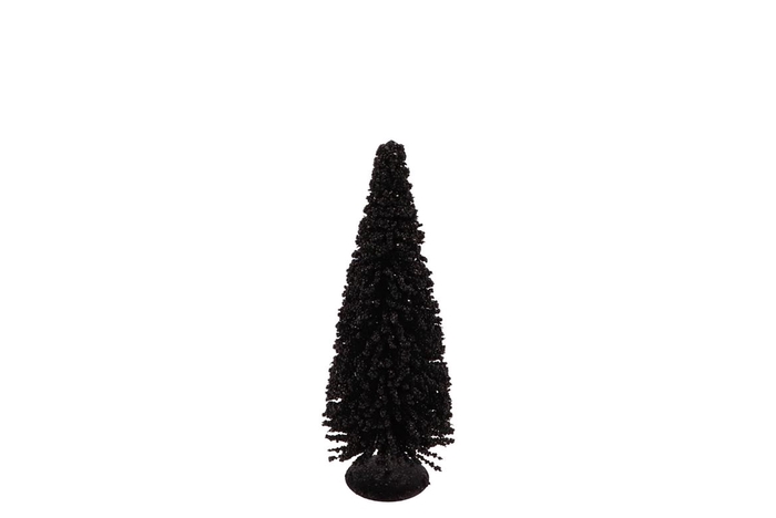 Sparkle Black Tree 15x40cm