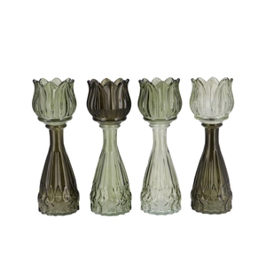 Bicolore Summer Green Mix Tulip Vase Ass 7x22cm Nm