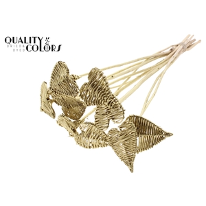 Lata Heart 8cm on stem Hat type Gold