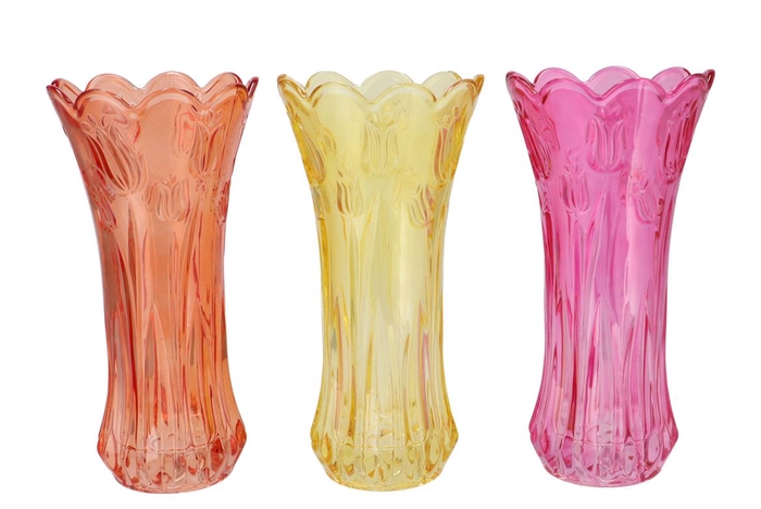 <h4>Delight Dutch Orange Mix Vase Tulip Ass 15x30cm</h4>