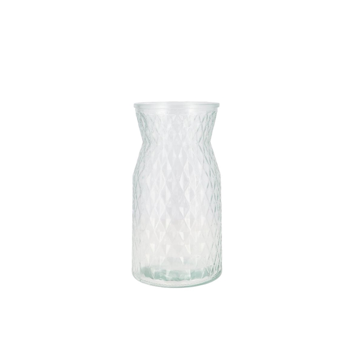 <h4>Diamond Clear Vase 12x20cm</h4>