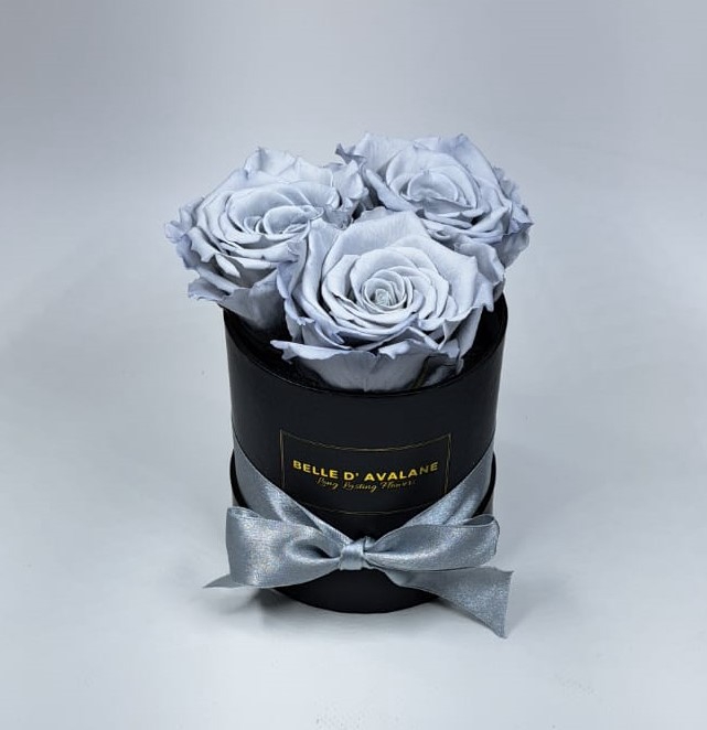 Box rd 10cm zwart-lgrijs