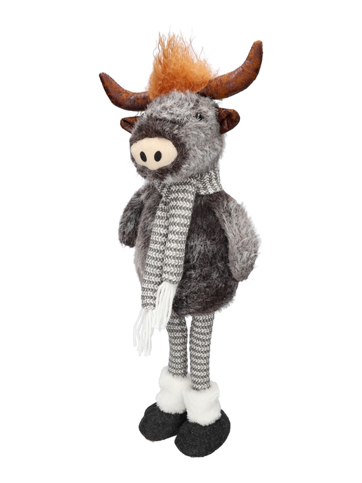 <h4>DF09-750050100 - Decorative item Moozy 25x18x67 grey</h4>