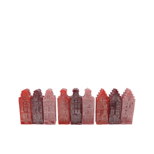 Amsterdam House Red Mix Candle 6x6x16cm