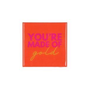 Tile Gold Orange 10x10x1cm