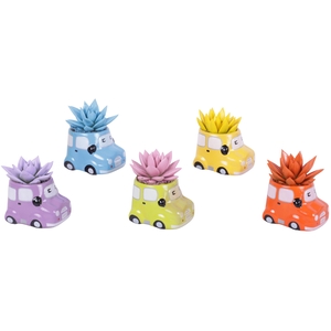Thank you Teacher Arr. Succulent Ceramic Pot Car Ø09cm 1PP