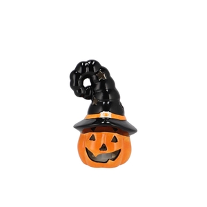 Jolie Scottish Orange Pumpkin Hat Led Light 9x8x14cm