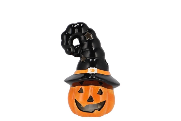 <h4>Jolie Scottish Orange Pumpkin Hat Led Light 9x8x14cm</h4>