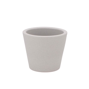 Vinci Matt Grey Container Pot 12x10cm