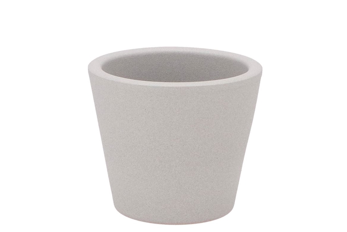 <h4>Vinci Matt Grey Container Pot 12x10cm</h4>