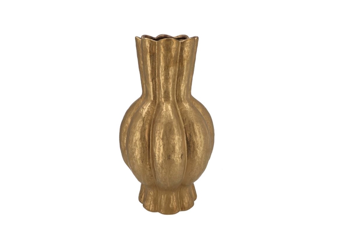 <h4>Garlic Gold High Vase 17x30cm Nm</h4>