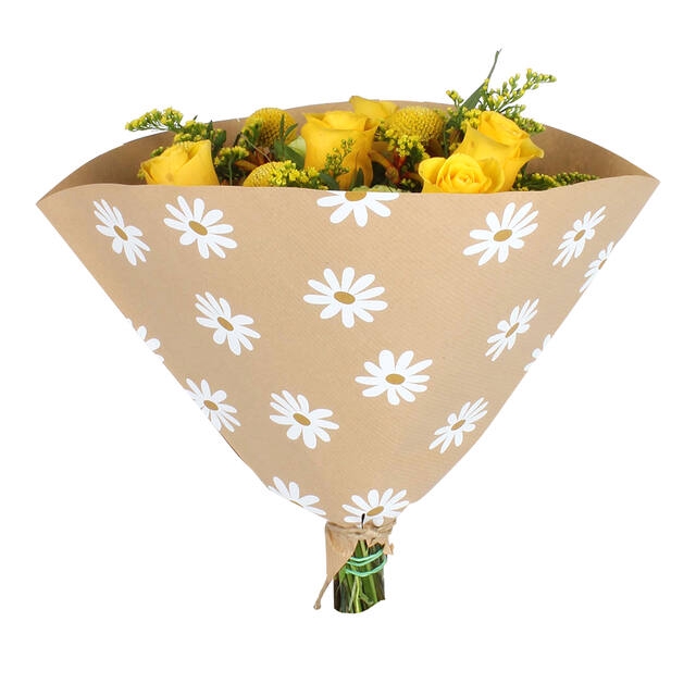 <h4>Hoes 35x35cm Angelo 45gr bruin kraft Daisies 500/doos</h4>