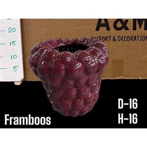 Keramiek Pot Framboos H16 D16