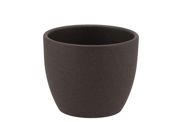 Ceramic Dark Grey Pot 10x8,5cm Nm