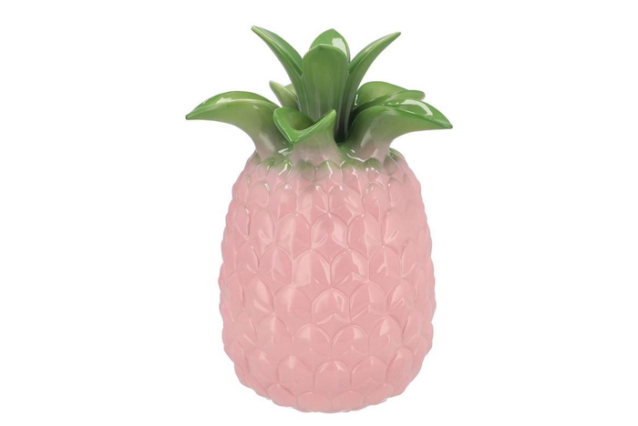 Pineapple Tropical Pink Vase 23x23x33cm Nm