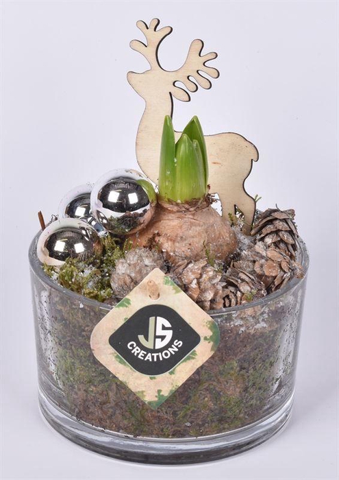 <h4>Glas cilinder schaal 13cm</h4>