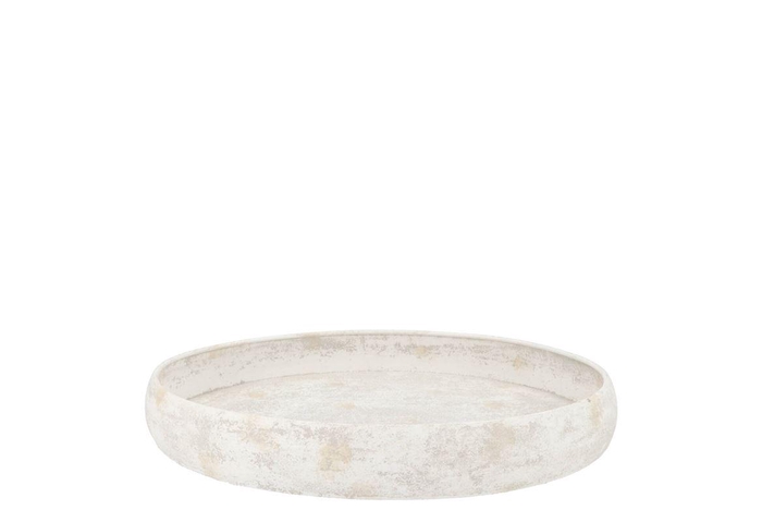 <h4>Coaster Kaya White Tray Edge Metal 27x6cm</h4>