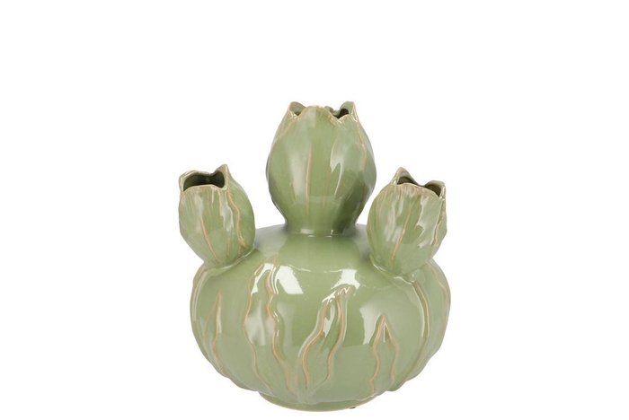 <h4>Mara Pistache Vase Bol Tulip 17x17x18cm Nm</h4>
