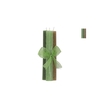 Candle Frosty Taper Green Mix 2x15cm